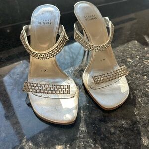 Stuart Weitzman Silver Women's Sandals